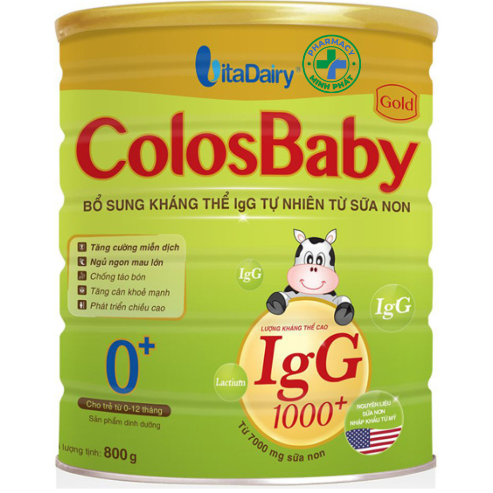 SỮA BỘT COLOSBABY GOLD 0+ 800G (CHO BÉ 0 - 12 THÁNG)